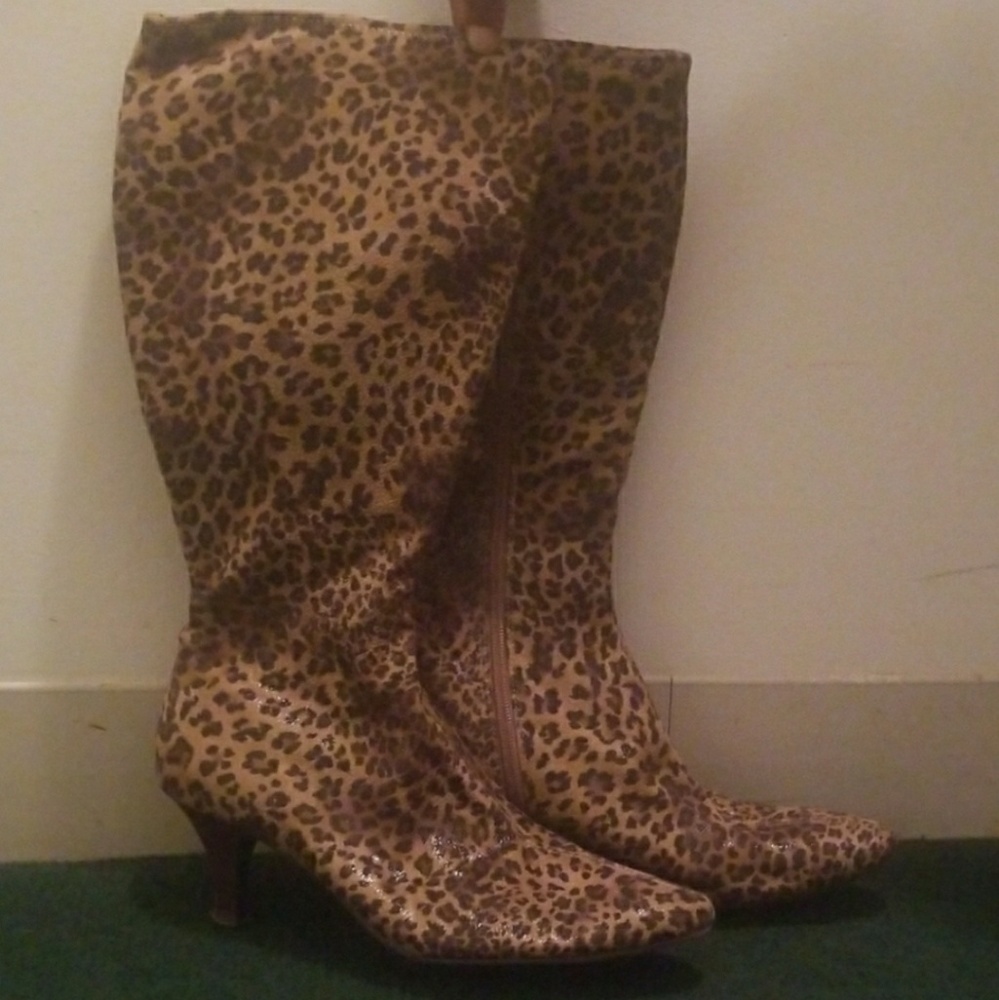 Animal print heels
